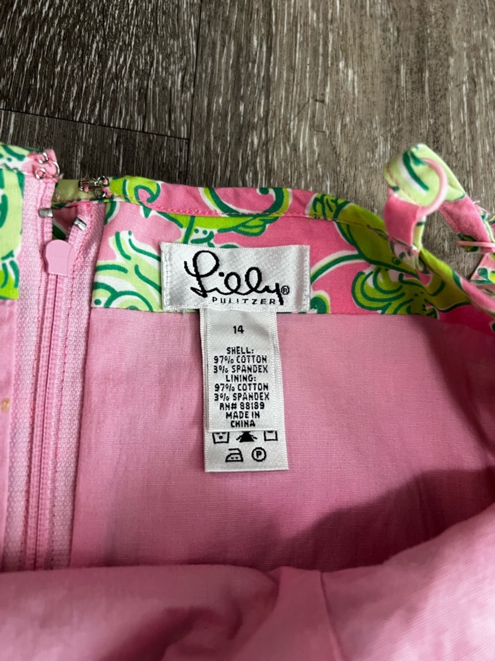 Vintage RARE Lilly Pulitzer Fried Catfish Midi Dress Women's Size 14 A-Line - Picture 5 of 11